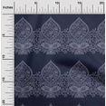 thumbnail image 1 of oneOone Georgette Viscose Fabric Leaves & Floral Block Print Sewing Fabric BTY 42 Inch Wide, 1 of 4