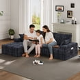 thumbnail image 4 of JARCLIC Modern L-Shaped Sectional Sofa, 108" Breathable Modular Couch with Storage Pockets, Convertible Sleeper Sofa for Living Room, Apartment (Gray), 4 of 7
