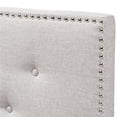 thumbnail image 4 of Baxton Studio Windsor Tufted Twin Panel Headboard in Grayish Beige, 4 of 6