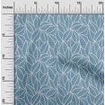 thumbnail image 2 of oneOone Cotton Poplin Blue Fabric Texture Leaf Sewing Craft Projects Fabric Prints By Yard 42 Inch Wide, 2 of 4