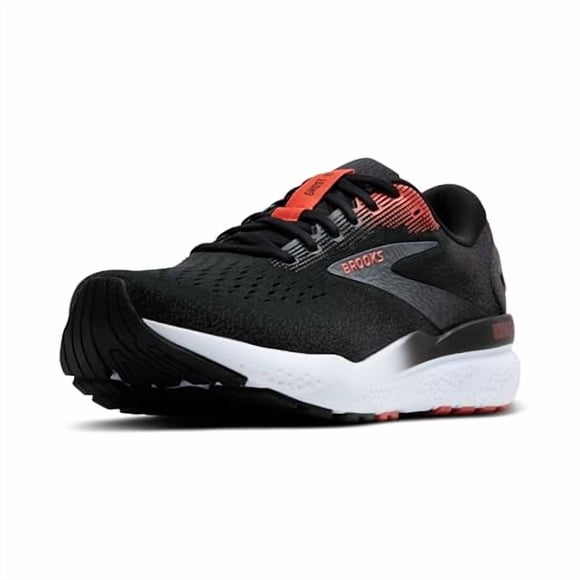 Brooks Men’s Ghost 16 Neutral Running Shoe - Black/Ebony/Burnt Sienna - 8 Medium