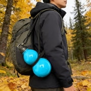 Portable Gourd Water Bottle - Crossbody Outdoor Drinking Container Food-Grade Plastic Kettle Adjustable Strap for Hands-Free Use Daily, Blue, JKODE