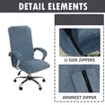 thumbnail image 3 of VONKY 3pack/lot Chair Cover Thickened And Anti-Skid Stay Securely In Place For Added Dust-proof Polyester dark blue L 1Set, 3 of 6