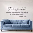 thumbnail image 4 of Train Up A Child Wall Quote Decal Proverbs 22:6 Vinyl Removable Letters Art Room Decor, 4 of 8