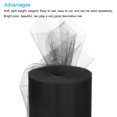 thumbnail image 3 of Unique Bargains 200 Yards Tulle Ribbon Rolls Netting Fabric Spools 6' Black for Christmas Wrapping Wedding DIY, 3 of 5
