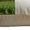 thumbnail image 2 of The HomeCentric Housses de Coussin Décoratives Vertes, Lot de 2, 18"x18 Pouces (45x45 cm), Coussins Décoratifs Patchwork en Faux Cuir et Lin pour Sofa, Motif Uni Style Moderne Pâques - Meilleure Moitié Vert, 2 of 3