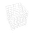 thumbnail image 2 of Iron Coffee Storage Basket Black & White | Fruit Snack Candy Organizer 6.3x5.1in | Waterproof Rust Proof Mesh | Desktop Table Decorative Bin | Durable Openwork Design | Easy Clean | Expanded Capacity, 2 of 6