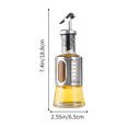 thumbnail image 3 of Bouteille Distributrice d'Huile en Acier Inoxydable avec Échelle pour Cuisine, Buse Automatique, Corps en Verre, 200ml 300ml 500ml Tailles, Argent, 3 of 6