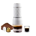 thumbnail image 1 of 3 In1 Hot/Cold Portable Coffee Machine Manual Espresso Maker For Capsule & Ground Hand Press Brewer Home Office Travel ,RV, Hiking, Office, 1 of 5