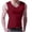 Red, variant on LOVZFMLL Tank Tops for Men's Pullover Solid Color T-shirt Outdoor Elastic Tight Without Marksr Solid Color V-Neck Tank