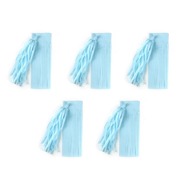 tredstone Premium Tissues Paper Tassels For Party Wedding And Birthday Hanging Decorations Reusable Paper Blue,Type16 14 inch