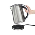thumbnail image 3 of Hamilton Beach 1.7 Liter Cordless Electric Variable Temperature Kettle, 1500 Watts, Stainless Steel, 41020C, 3 of 6