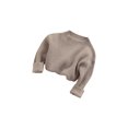 thumbnail image 2 of Faithtur Toddler Baby Round Neck Long Sleeve Solid Color Rib Knit Sweaters, 2 of 9