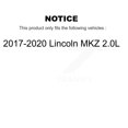 thumbnail image 2 of Transit Auto Front Rear Coated Drilled Slotted Disc Brake Rotors and Ceramic Pads Kit for Car 2017-2020 Lincoln MKZ 2.0L KDC-101214, 2 of 11