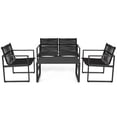 thumbnail image 3 of Patiojoy 4 PCS Patio Furniture Sofa Set Loveseat Coffee Table for Backyard Balcony & Poolside, 3 of 8