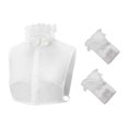 thumbnail image 3 of yuksok Col Détachable Col Détachable Mode Faux Col pour Vêtements Chandails Blouse 42cm, 3 of 9