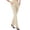 ZD-Beige, variant on CFLVAEK Flare Dress Pants Women Tummy Control Elastic High Waisted Work Slacks Soft Bootcut Plain Color Office Trousers Casual Tall Length Lounge Business Pants XL Black