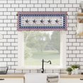 thumbnail image 2 of Window Valances Independence Day 1 Panel  54 x 18 Inch Window Treatment Decor Curtains Rod Pocket Valances for Kitchen/Living Room  July 4th Red White and Blue Star, 2 of 10
