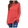 thumbnail image 2 of DPTALR Womens Winter Long Sleeve Round Neck Pullover Sweater, 2 of 6
