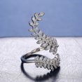 thumbnail image 4 of EGNMCR Rings Ladies Fashion Opening Several Olive Leaf Rings Live Mouth Jewelry Ring Ladies, 4 of 5