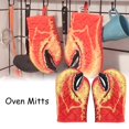 thumbnail image 4 of Gants de Four une Paire de Gants en Coton Pur Gants de Four Micro-Ondes Anti-Brûlure Isolation de Cuisson, Gants de Four de Cuisine Rouges, 4 of 9