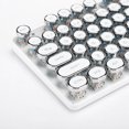 thumbnail image 1 of Keyboard, with Retro Round Cap Mechanical Keyboard Game Keyboard User-friendly Design White  for Game, 1 of 7