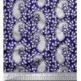 thumbnail image 1 of Soimoi Polyester Crepe Fabric Floral & Paisley Block Decor Fabric Printed Yard 52 Inch Wide, 1 of 3