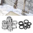 thumbnail image 2 of Faucet Adapter Kit, Complete High Strength  Sealing Leakproof 7Pcs/Set Brass Aerator Adapter Set With Gasket For Garden Hose Kitchen Sink Water Filters, 2 of 8