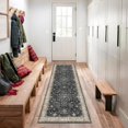 thumbnail image 1 of Hazo Haus Washable Boho Ashen/Multi 2' x 7' Area Rug, 1 of 8
