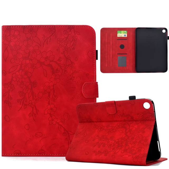 FOXDOCK Tablet Case for Samsung Galaxy Tab A11 with Card Slots, Stand Function, Full Protection Floral Folio Cover