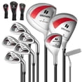 thumbnail image 1 of Gymax Women's 9 Pieces Complete Golf Club Set w/ 460cc Alloy Driver & Head Covers Red, 1 of 10