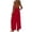 Red#women summer jump suit, variant on SZJXBUY Womens Jump Suit Casual Plus Size Spaghetti Strap Backless Jumpsuits Dressy Dressy Sleeveless Beach Vacation Wide Leg Long Overalls Sky Blue,M