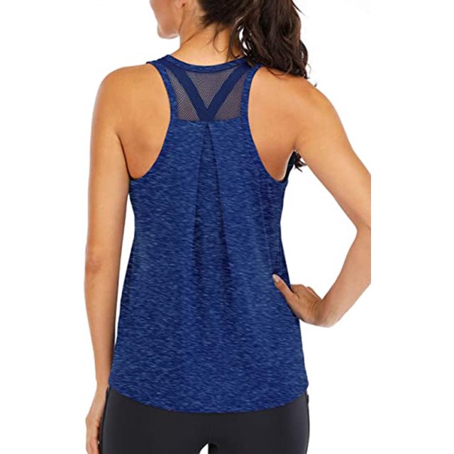 Hauts d'Entraînement pour Femmes Débardeurs Racerback en Forme en Vrac pour Femmes Débardeurs de Course de Réservoir Musculaire Sans Dos en Maille
