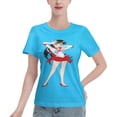 thumbnail image 1 of Women's Basic Short Sleeve T-Shirt Sailor Moon Rei Hono, 1 of 6
