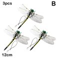 thumbnail image 1 of CHOK Realistic Dragonfly Figurines Miniature Dragonfly Models for Art and Decoration, 1 of 9