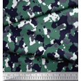 thumbnail image 2 of Soimoi polyester Crepe Fabric Two Tone With White Camouflage Print Fabric by the Yard 42 Inch Wide, 2 of 3