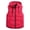 Rouge, variante sur Bmisegm Gilet Chaud pour Femme, Vêtement d'Extérieur, Épais Matelassé, Sans Manches, Gilet Décontracté avec Capuche Amovible, Manteaux d'Hiver pour Femmes, Noir, TTG