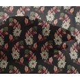 thumbnail image 4 of oneOone Viscose Chiffon Fabric Leaves & Floral Block Printed Fabric 1 Yard 42 Inch Wide, 4 of 4