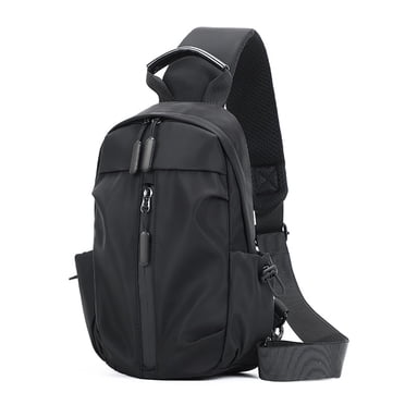 Dvkptbk Sports Fanny Pack Usb Men's Bag Business Men's Bag Outdoor Travel Chest Bag New Nylon Shoulder Bag Sports Bag