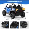 thumbnail image 2 of 24V 4WD Ride-On Dump Truck with Remote Control, 2-Seater Electric Construction Vehicle with Dump Bed & Shovel, 2 of 8