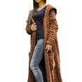 thumbnail image 1 of CEHVOM Ladies Sweaters Long Sleeve Solid Ladies Pockets Coats Women Blouse, 1 of 5