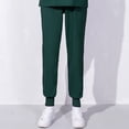 thumbnail image 3 of Pantalon de Sarrau Grande Taille pour Femmes, Jogger Ample, Uniforme d'Infirmière, Vêtement de Travail, Confort Extensible, Bas Médicaux, Vert Armée, P, 3 of 3