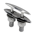 thumbnail image 1 of S SERENABLE Pull up Boat Cleats Mirror Polished Sturdy Simple Assembly Marine Rope Cleat 125mm 5inch, 1 of 9