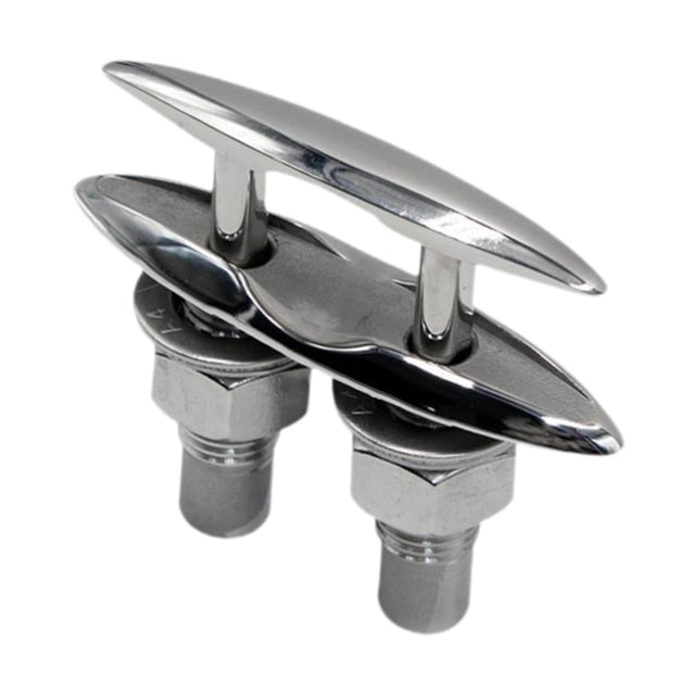S SERENABLE Pull up Boat Cleats Mirror Polished Sturdy Simple Assembly Marine Rope Cleat 125mm 5inch