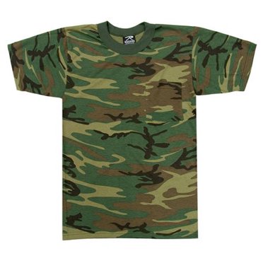 Rothco Woodland Camo T-Shirt w/ Pocket - X-Large