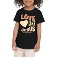 thumbnail image 1 of Chemise à Manches Longues pour Enfants Filles Chemise Ajustée à Manches Longues T-Shirt Imprimé Graphique Col Rond Manches Courtes T-Shirts Été Mignons Tendance Hauts Vêtements, 1 of 3