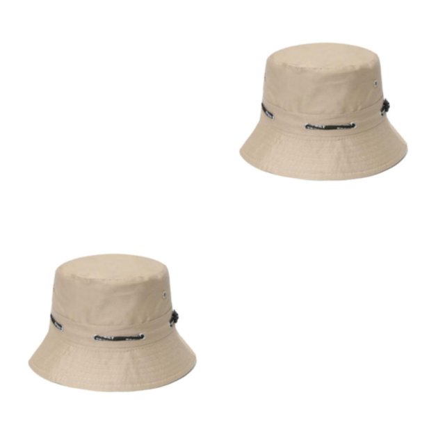 VONKY Comfortable And Breathable Fisherman Hat For Sun Protection Sunscreen Fisherman Cap Hat Summer khaki 58cm 2Set
