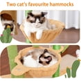 thumbnail image 4 of Cat Tree es Tower Condo with Scratching Post Cat Tower for Indoor Cats Fully Wrapped Sisal Pole Soft Platform Baskets and Dangling Toy Light HCTSW, 4 of 9