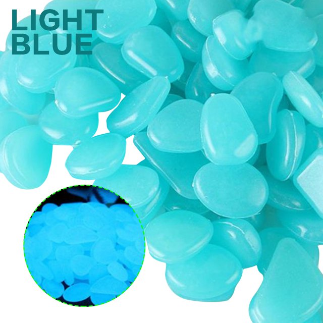 Agiferg Glow in The Dark Pebbles Luminous Stones Rocks For Garden Aquariums Decoration
