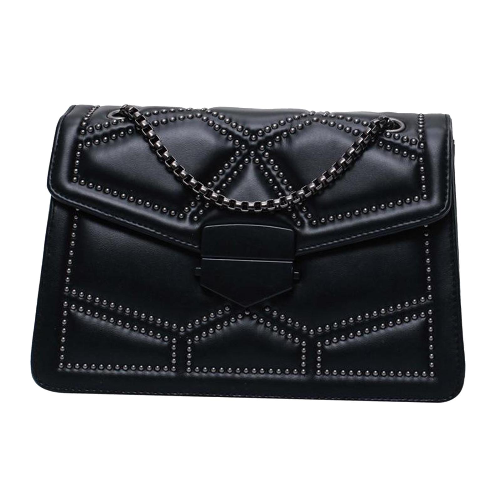 Sac Bandoulière Pochette Sacs à Main Portefeuille Sac Bourse Noir